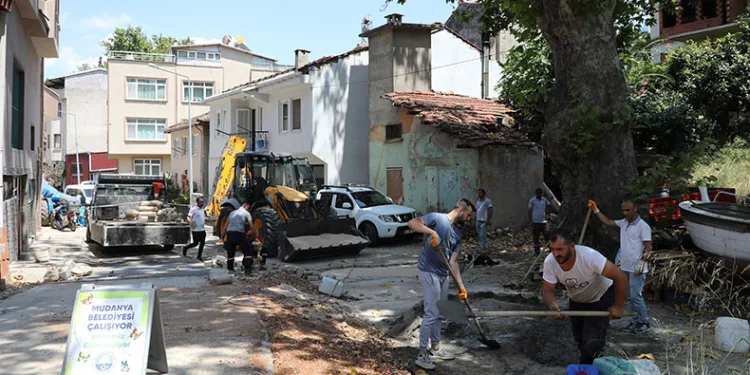 Tirilye mezarlık yolu çalışmaları tamamlandı