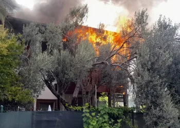 Köyceğiz’de ev yangını