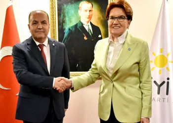 Akşener, İbrahim Çelebi ile bir araya geldi