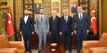 Başkan Aydın Bahçeli’yi ziyaret etti
