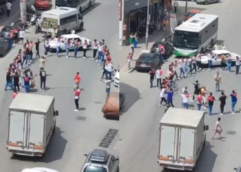 Bursa’da, trafiği kesip halay çektiler