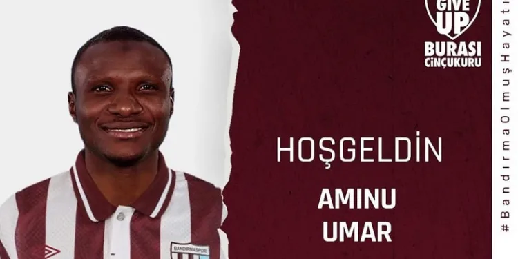 Bandırmaspor, Aminu Umar ile 1 yıllık sözleşme imzaladı