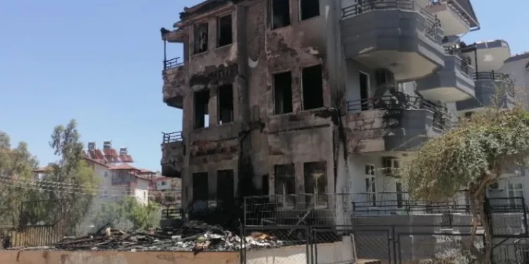 Depoda çıkan yangın