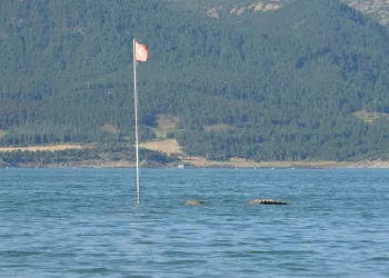 Yürünebilen yerde şimdi balık avlanıyor