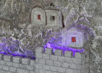 Siluetini evinin duvarına yaptırdı