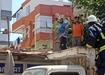 Kaynak çalışması yangın çıkardı