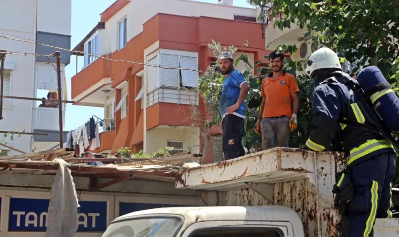 Kaynak çalışması yangın çıkardı