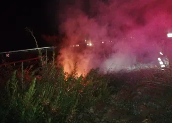 Ot çalı yangını korkuttu