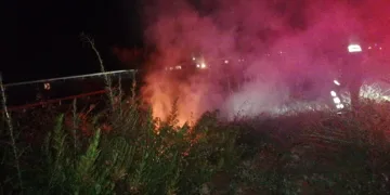 Ot çalı yangını korkuttu