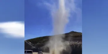 Nemrut kalderasında hortum