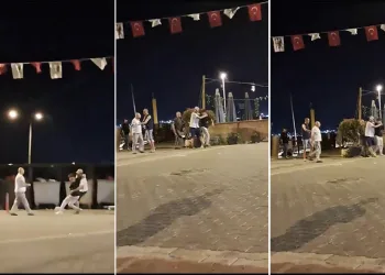 Kavga eden gencin kafasında bira şişesini patlattı