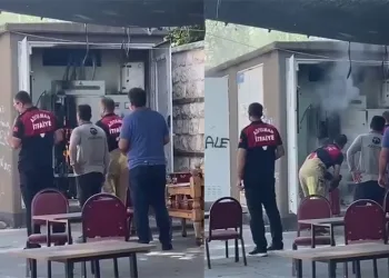 Alev alan trafo paniğe neden oldu