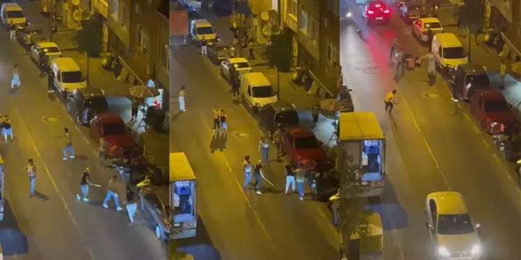 Döner bıçaklı şahsa motosiklet çarptı