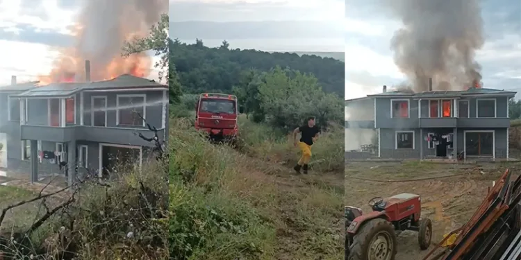 Sobayı benzinle yakmak istedi, evi yaktı