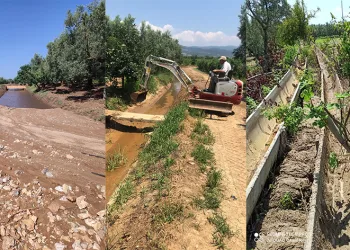 Selden etkilenen kanallarda temizlik çalışmaları