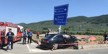 Bursa’da kafa kafaya feci kaza