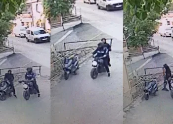 Motosikletle gelip motosiklet çaldılar