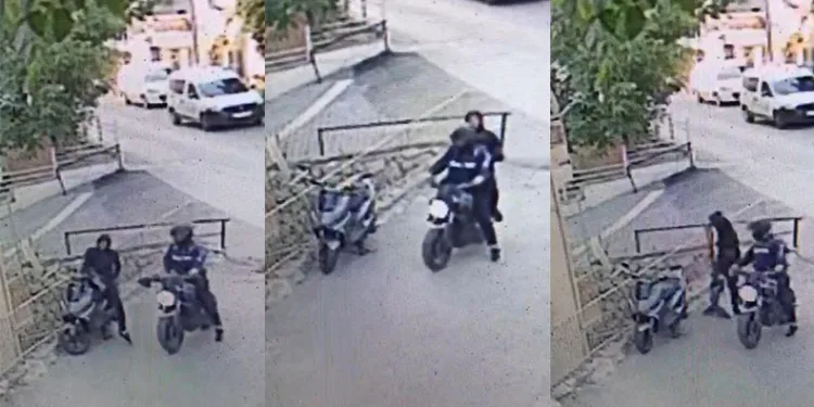 Motosikletle gelip motosiklet çaldılar