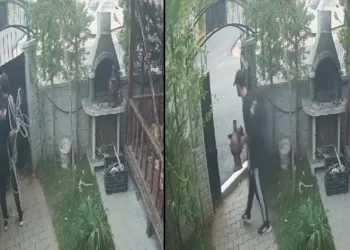 Bursa’da semaver çalan hırsız kameralara yansıdı