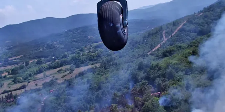 Çanakkale’deki yaklaşık 1 dönüm alan zarar gördü