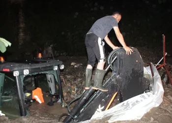 Ordu’da sel sonrası heyelan