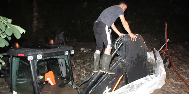Ordu’da sel sonrası heyelan