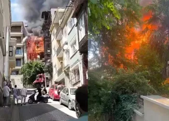 İstanbul Sarıyer’de yangın