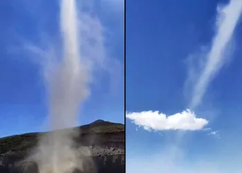 Nemrut kalderasında hortum