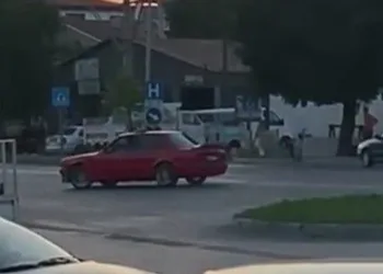 Drift atan sürücüye 21 bin lira ceza