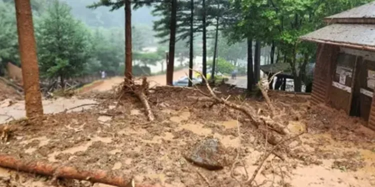 Güney Kore’de sel ve toprak kayması