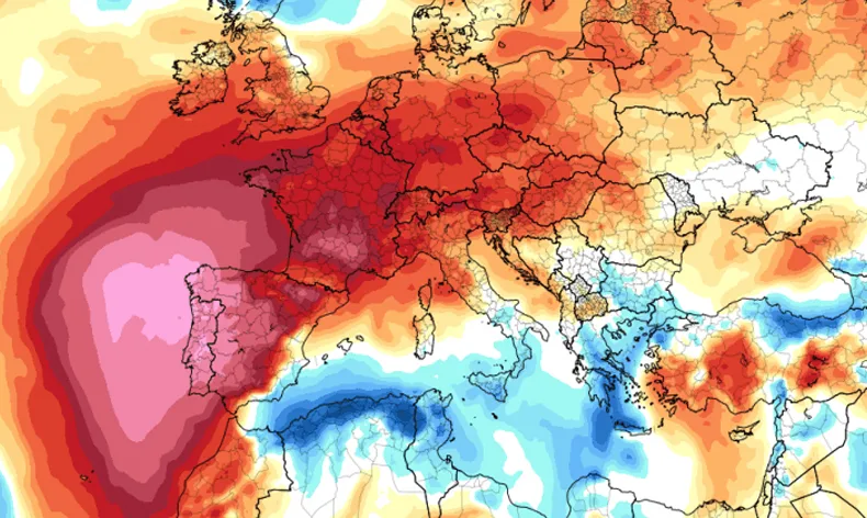 İspanya’da hava sıcaklığı 44.8 derece