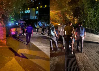 Araç içerisinde sıkışarak yaralandı