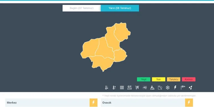 Turuncu kodlu aşırı yağış uyarısı