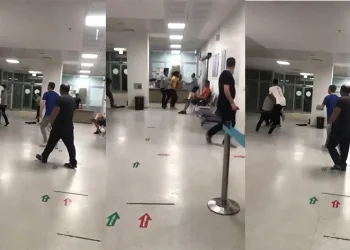 Bursa’daki hastanede yumruklar havada uçuştu