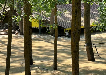 Rafting tesisleri sulara gömüldü
