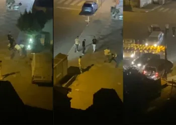 Yol verme kavgası: Darp etti, camları patlattı