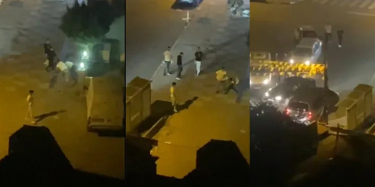 Yol verme kavgası: Darp etti, camları patlattı