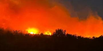 Gece çıkan örtü yangını 7 saattir devam ediyor