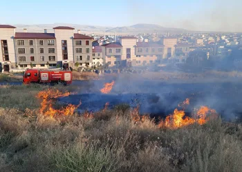 Kars’ta 2 ayrı bölgede örtü yangını
