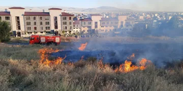 Kars’ta 2 ayrı bölgede örtü yangını