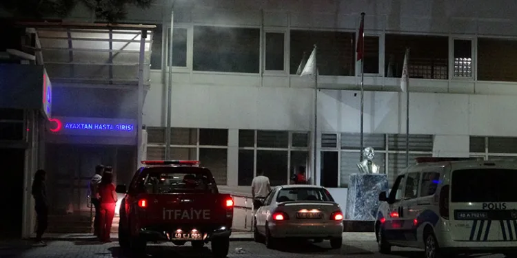 Hastanede çıkan yangın korkuttu