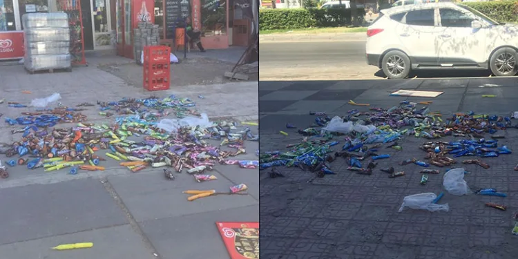 Esnaf, gelen malı sokağa döktü