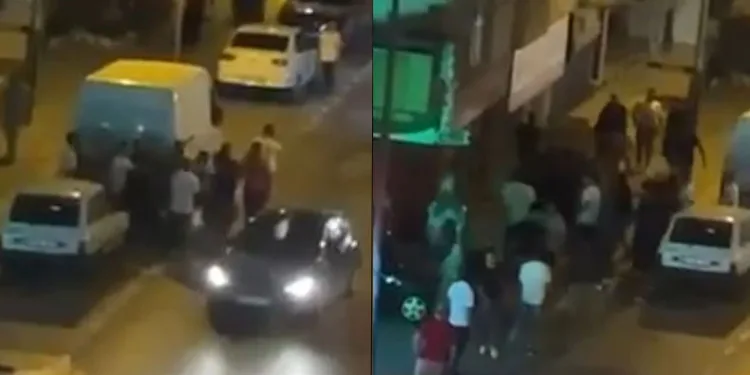 Bursa’da aileler tartıştı sokak ringe döndü