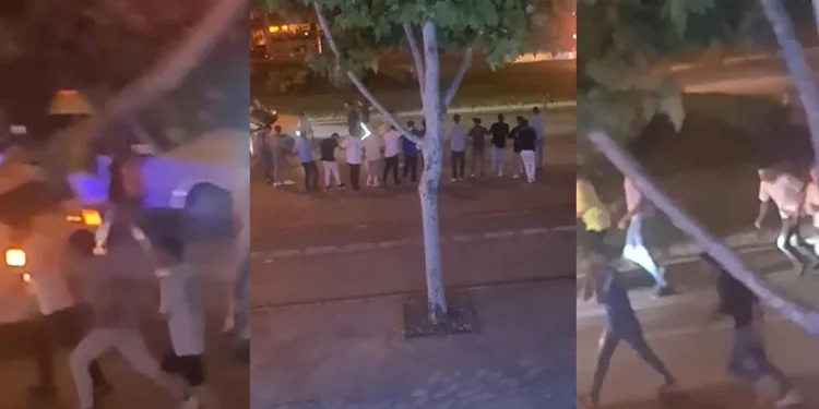 Bursa’da trafiği kesip halaya durdular