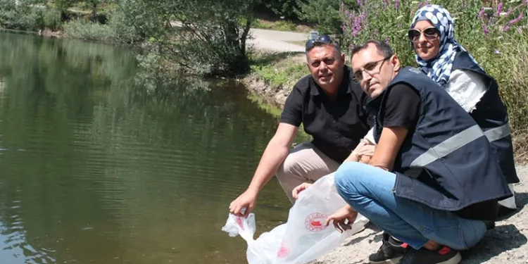 Göllere 35 bin yavru balık bırakıldı