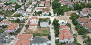 65 sokakta kaplama çalışması
