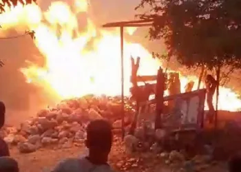 Çıkan yangın maddi hasara neden oldu