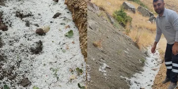 Ağustos ayında dolu vurdu