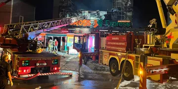 Ankara’da market yangını