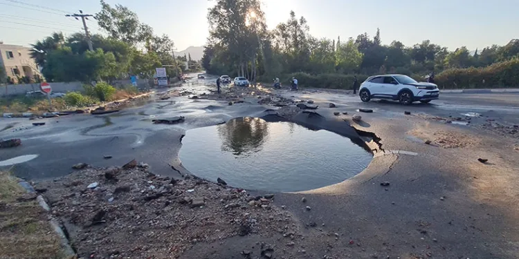 İsale hattı böyle patladı